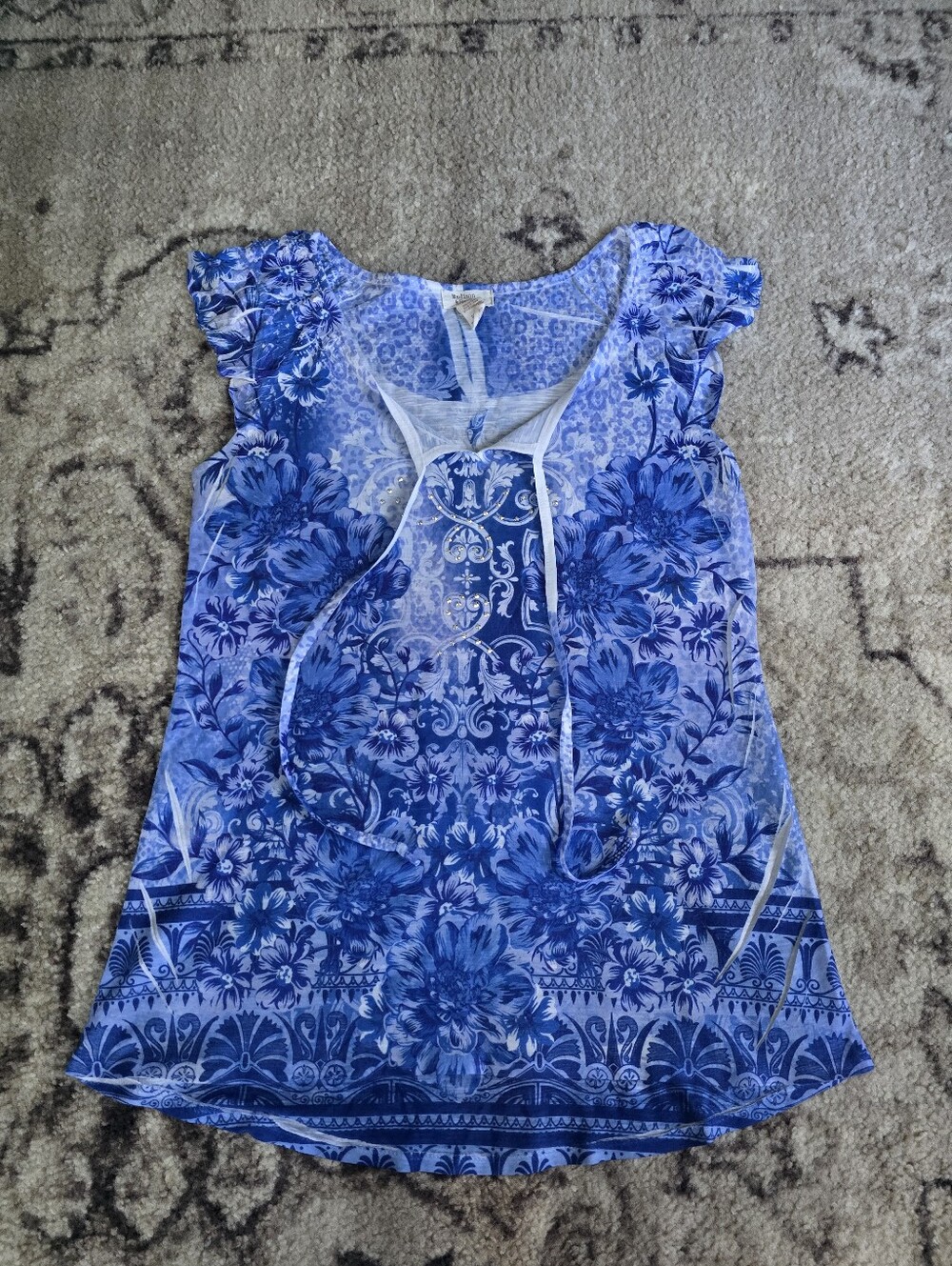 Women's Madison & Berkley Short Sleeve Print Top